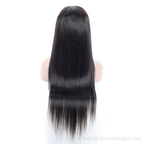 Wholesale Glueless Swiss Lace Wigs Cheap Brazilian Hair 6x6 Lace Closure Raw straight Human Hair Lace Wig Front Wigs